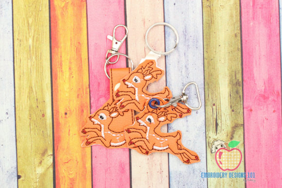 Creative Fabrica Cartoon Deer Running ITH Keyfob Review