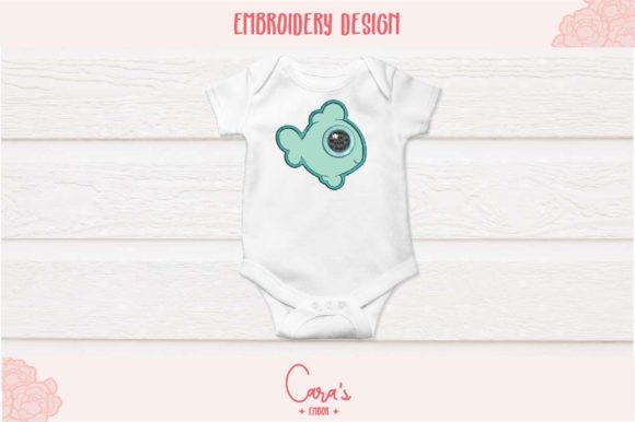Cute Fish Applique for Seasonal Holiday Collections