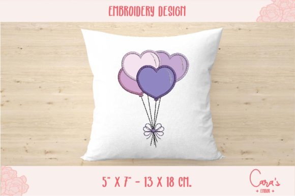 Heart Shape Balloons Applique Review for Handmade Gifts