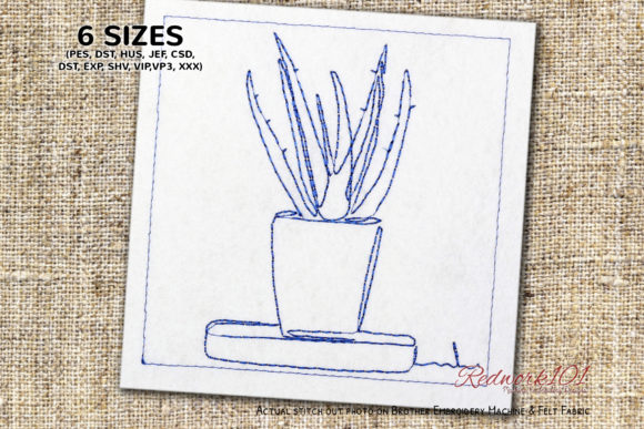 Pearl Plant Succulents Redwork Review