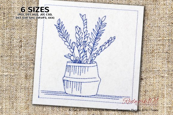 Pisces Plants Redwork Review for Real Projects