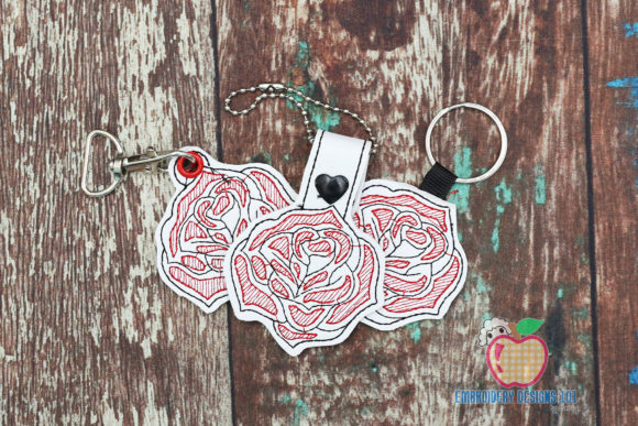 Red Rose ITH Keyfob Review for Craft Fair Success