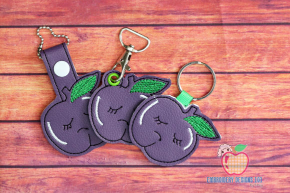 Sad Plum Fruit Cartoon ITH KeyFob Snap Review