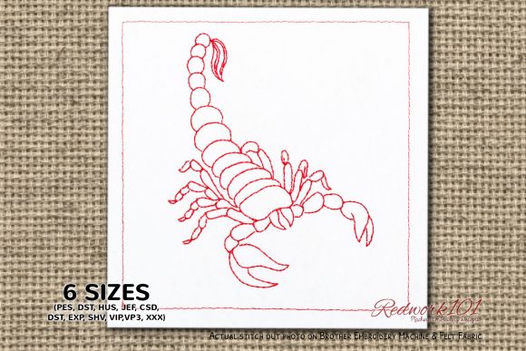 Scorpio Symbol Redwork: A Seasonal Design Review