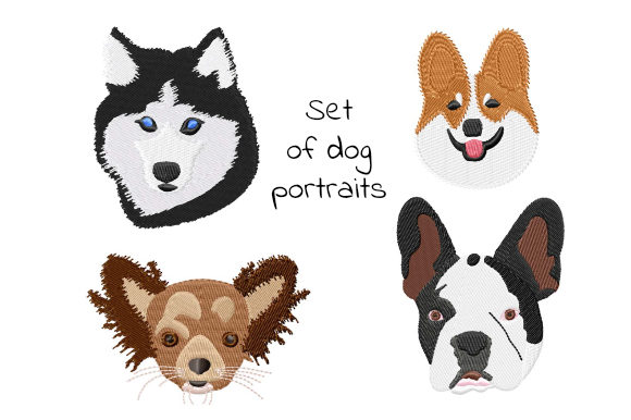 Set of Dog Portraits: A Seasonal Review