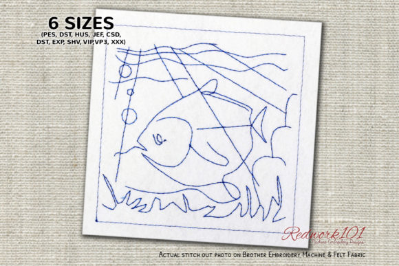 Underwater Landscape with Fish Redwork Review